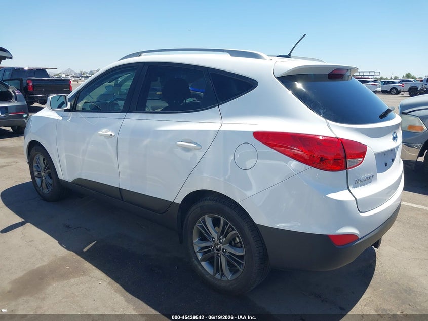 2014 Hyundai Tucson VIN KM8JU3AG5EU824805 IAAI salvage auction — RIGHT SIDE, Salvage (Arizona), sold $1,900 on 2026-07-07 (photo 3)