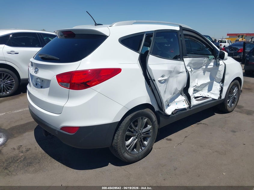 2014 Hyundai Tucson VIN KM8JU3AG5EU824805 IAAI salvage auction — RIGHT SIDE, Salvage (Arizona), sold $1,900 on 2026-07-07 (photo 4)