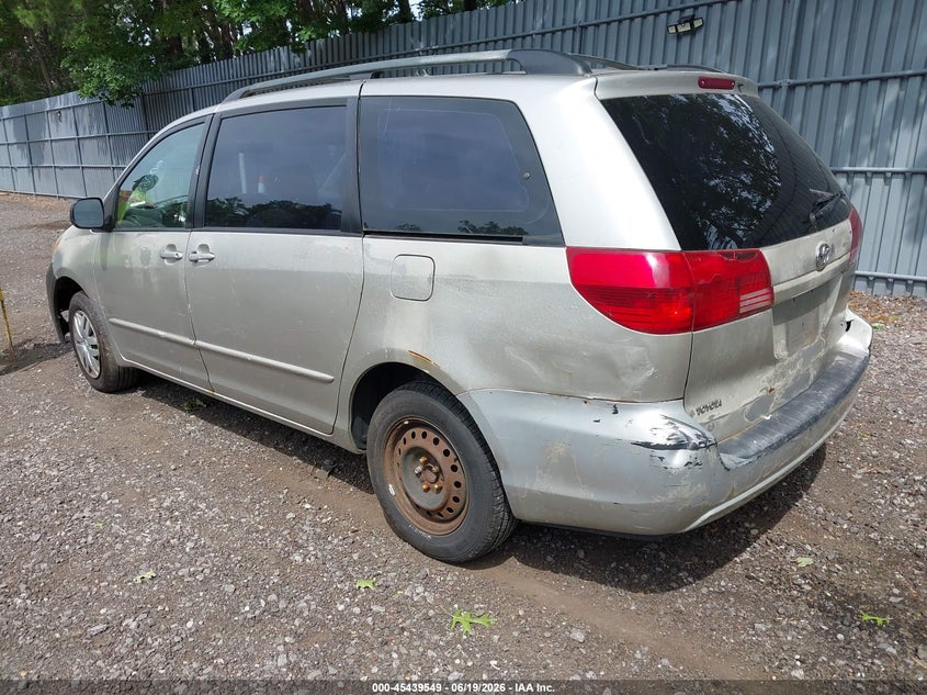 2005 Toyota Sienna VIN 5TDZA23C35S347235 IAAI salvage auction — SIDE, Clear (New Jersey), sold $625 on 2026-07-15 (photo 3)
