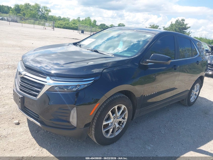 2022 Chevrolet Equinox VIN 3GNAXKEV3NL127956 IAAI salvage auction — REAR END, Clear Claim Paid (Wisconsin), sold $5,500 on 2026-07-24 (photo 2)