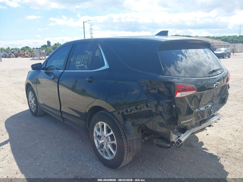 2022 Chevrolet Equinox VIN 3GNAXKEV3NL127956 IAAI salvage auction — REAR END, Clear Claim Paid (Wisconsin), sold $5,500 on 2026-07-24 (photo 3)