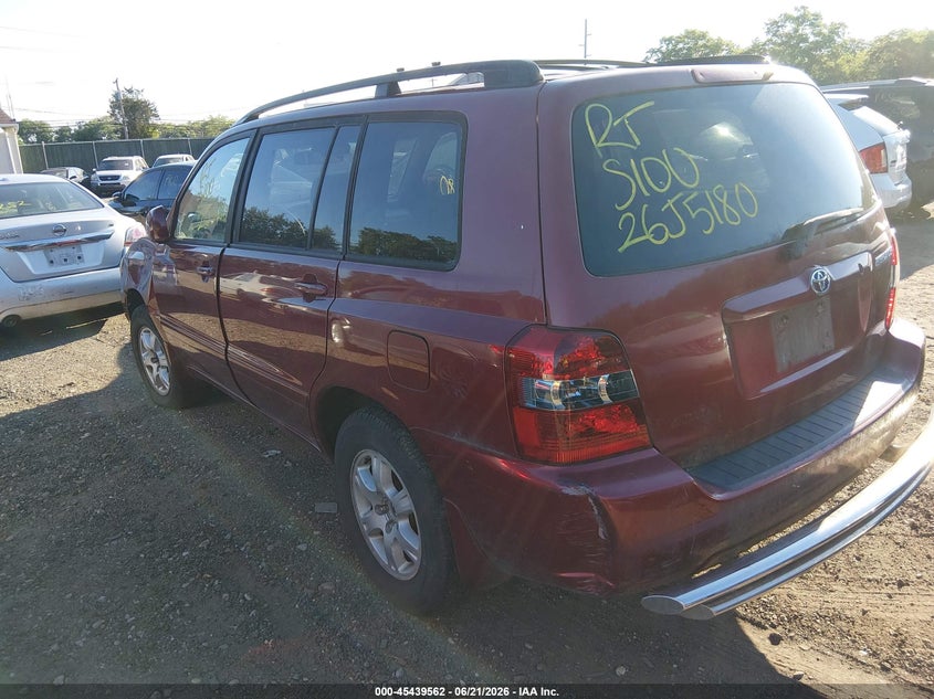 2004 Toyota Highlander VIN JTEHD21A540031661 IAAI salvage auction — SIDE, Bill Of Sale (New York), sold $25 on 2026-07-28 (photo 3)