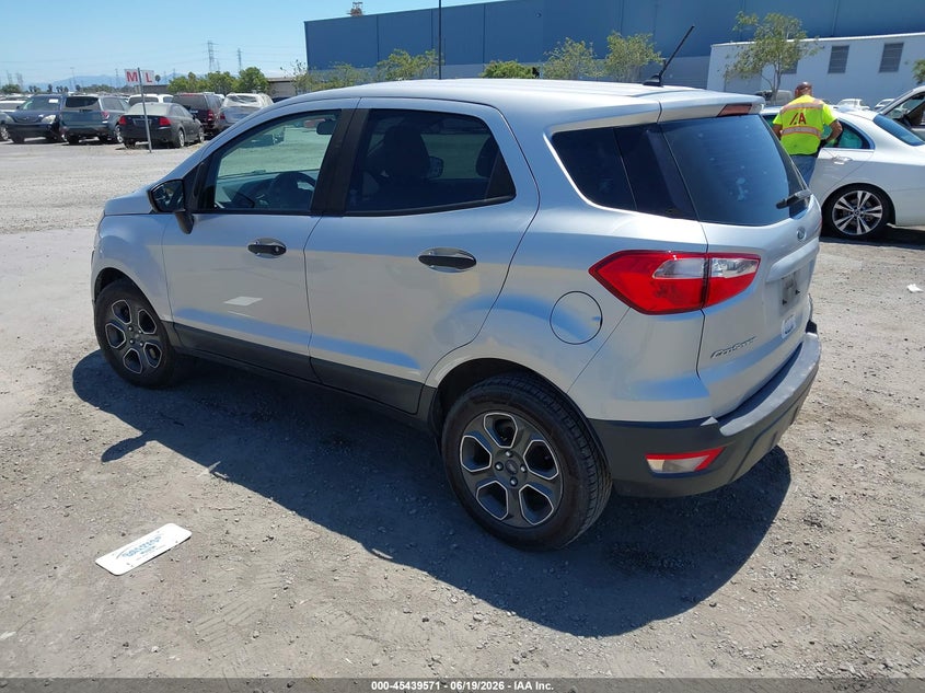 2018 Ford Ecosport VIN MAJ3P1RE7JC183481 IAAI salvage auction — SIDE, Salvage Title, sold $1,400 on 2026-07-27 (photo 3)