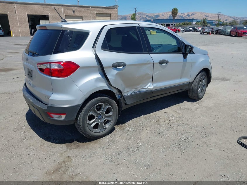 2018 Ford Ecosport VIN MAJ3P1RE7JC183481 IAAI salvage auction — SIDE, Salvage Title, sold $1,400 on 2026-07-27 (photo 4)
