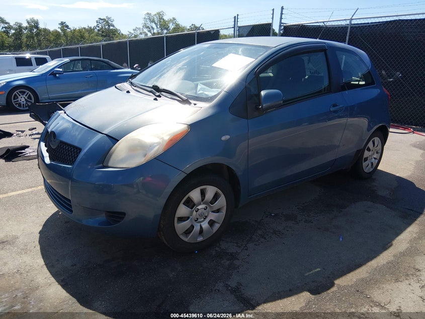 2007 Toyota Yaris VIN JTDJT923875107768 IAAI salvage auction — RIGHT SIDE, Salvage (South Carolina), sold $450 on 2026-07-22 (photo 2)
