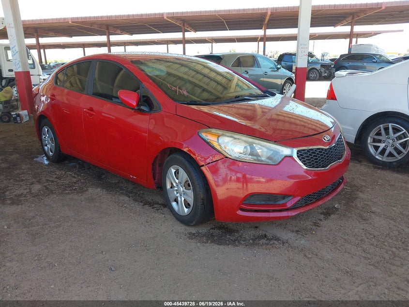 2016 Kia Forte VIN KNAFK4A6XG5559614 IAAI salvage auction — NORMAL WEAR, Restored (Arizona), sold $1,425 on 2026-07-07 (photo 1)