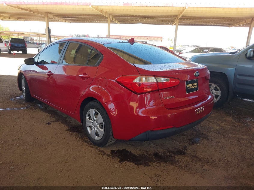 2016 Kia Forte VIN KNAFK4A6XG5559614 IAAI salvage auction — NORMAL WEAR, Restored (Arizona), sold $1,425 on 2026-07-07 (photo 3)