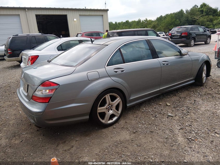 2007 Mercedes-benz S class VIN WDDNG71X37A084976 IAAI salvage auction — NORMAL WEAR, Clear (Alabama), sold $575 on 2026-07-27 (photo 4)