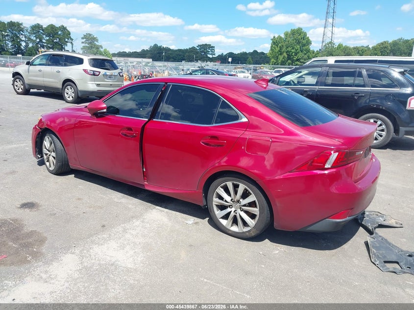 2014 Lexus Is 250 VIN JTHCF1D28E5002729 IAAI salvage auction — NORMAL WEAR, Repossession Paperwork (Georgia), sold $700 on 2026-07-15 (photo 3)