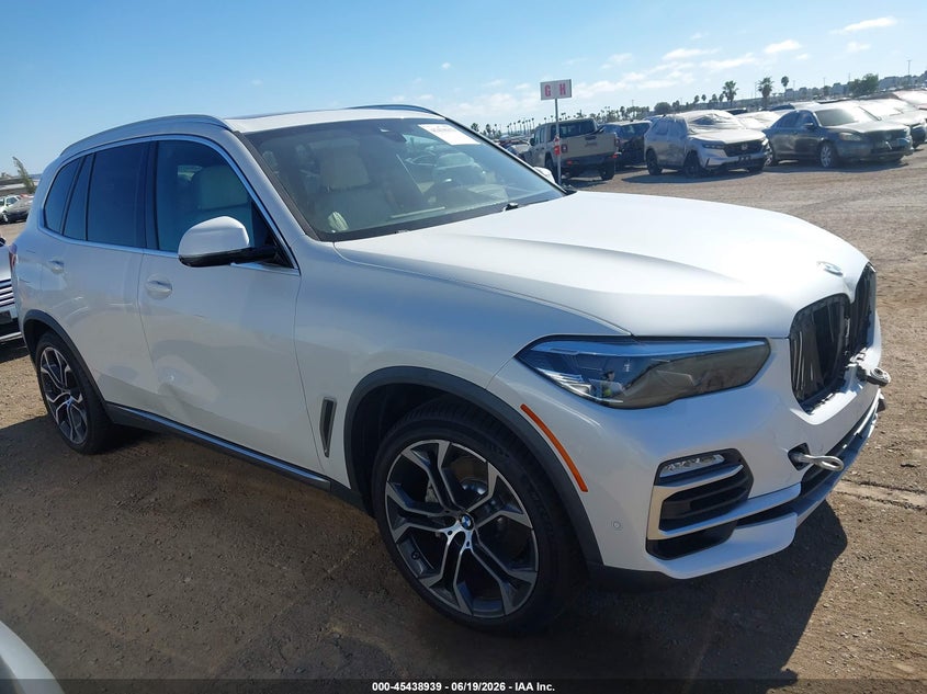 2021 BMW X5 VIN 5UXCR4C07M9F13948 IAAI salvage auction — FRONT & REAR, Salvage Title, sold $14,200 on 2026-07-27 (photo 1)