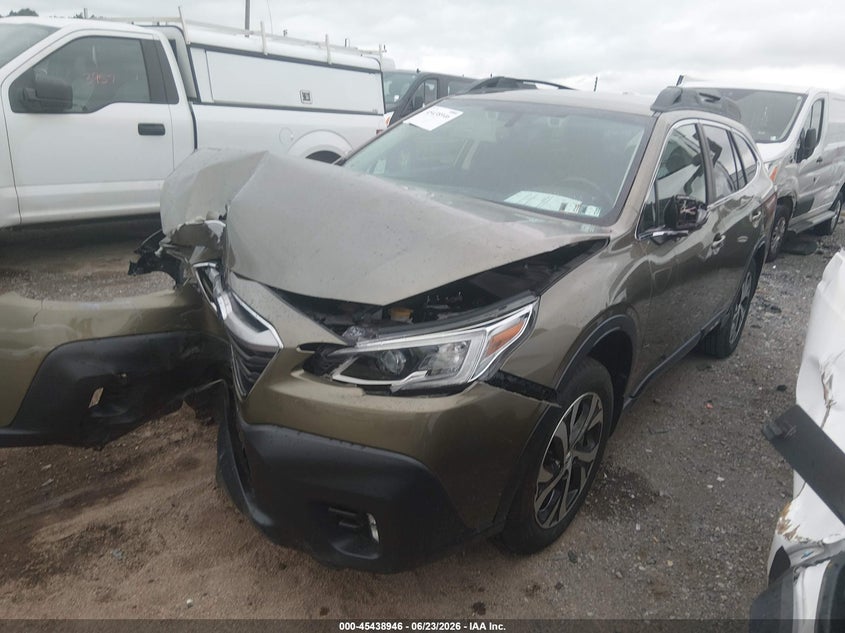 2021 Subaru Outback VIN 4S4BTAMC7M3120291 IAAI salvage auction — RIGHT FRONT, Salvage Title, sold $4,050 on 2026-08-02 (photo 2)