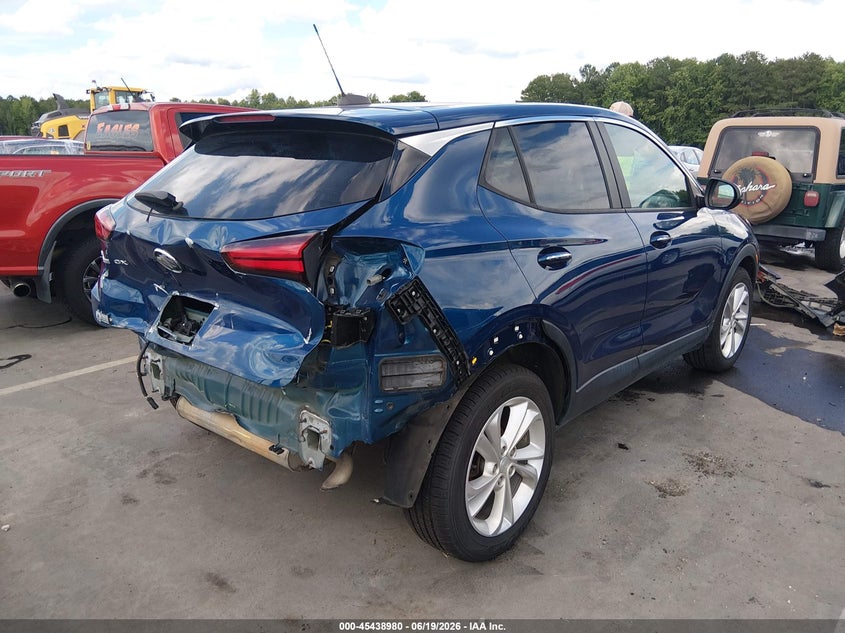 2021 Buick Encore gx VIN KL4MMBS29MB073128 IAAI salvage auction — REAR END, Salvage (North Carolina), sold $1,200 on 2026-07-09 (photo 4)