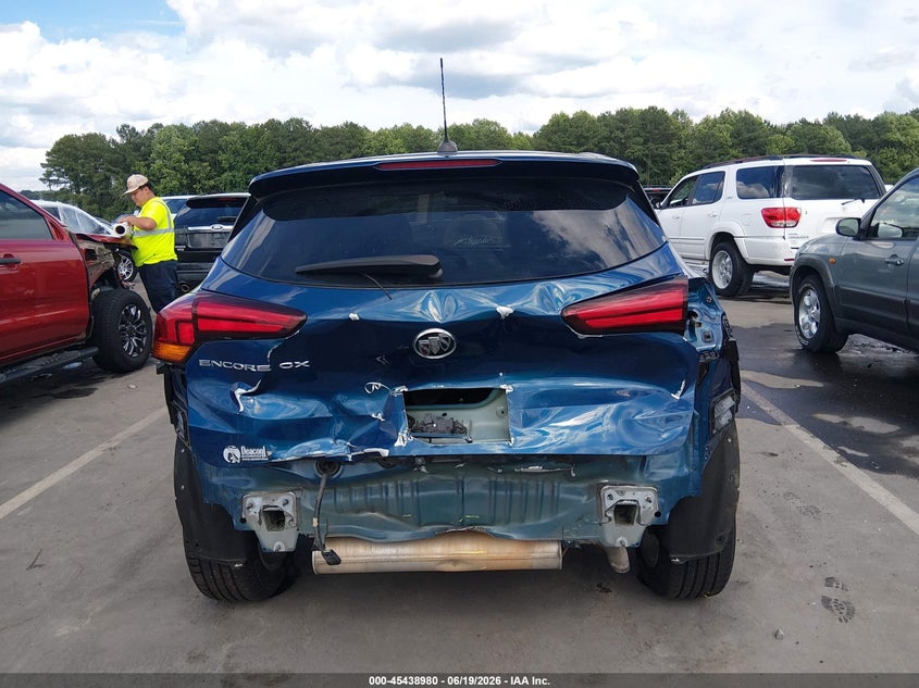 2021 Buick Encore gx VIN KL4MMBS29MB073128 IAAI salvage auction — REAR END, Salvage (North Carolina), sold $1,200 on 2026-07-09 (photo 6)