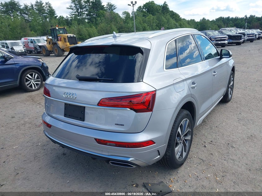 2022 Audi Q5 VIN WA1EAAFY0N2115385 IAAI salvage auction — FRONT END, Salvage (Massachusetts), sold $14,600 on 2026-07-24 (photo 4)