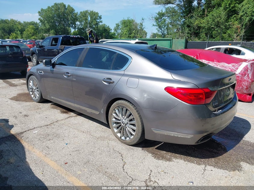 2015 Kia K900 VIN KNALW4D42F6021046 IAAI salvage auction — FRONT END, Salvage (Kansas), sold $525 on 2026-07-29 (photo 3)