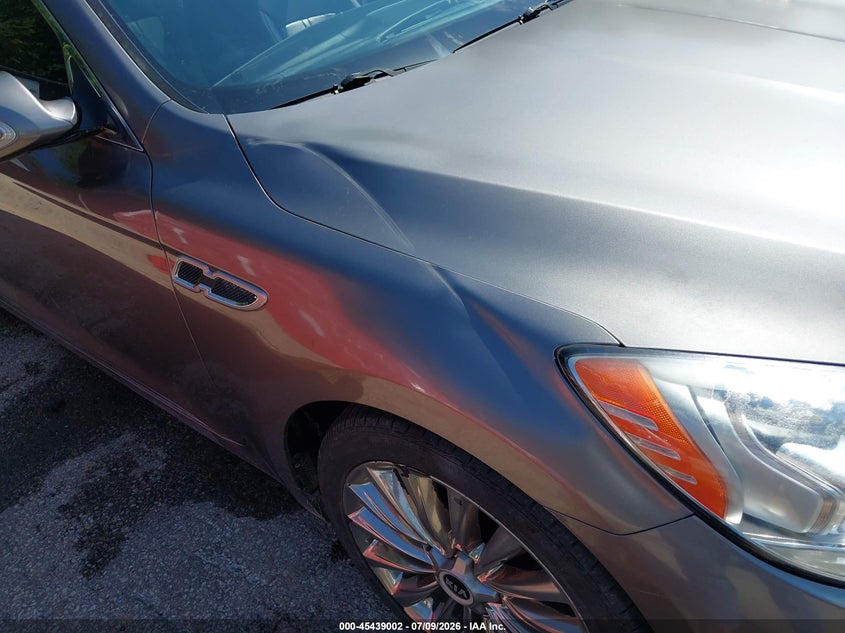 2015 Kia K900 VIN KNALW4D42F6021046 IAAI salvage auction — FRONT END, Salvage (Kansas), sold $525 on 2026-07-29 (photo 6)