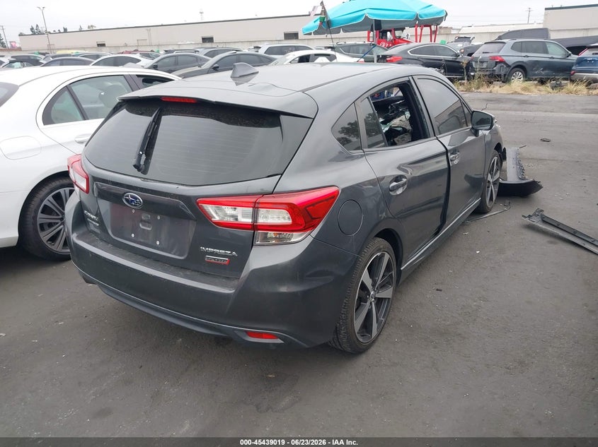 2018 Subaru Impreza VIN 4S3GTAM69J3727826 IAAI salvage auction — FRONT END, Salvage Title, sold $525 on 2026-08-01 (photo 4)