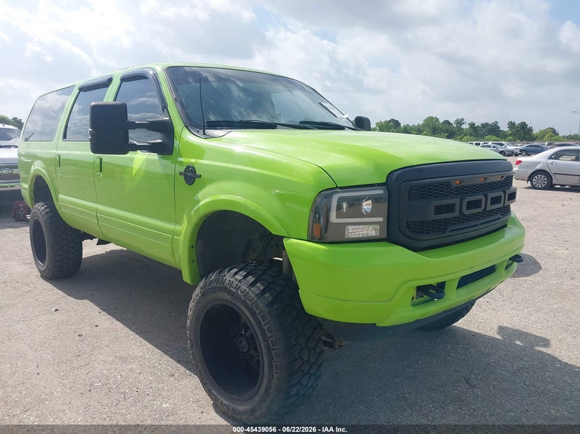 2000 Ford Excursion VIN 1FMNU43S1YED08738 IAAI salvage auction — NORMAL WEAR, Original (Texas), sold $2,500 on 2026-07-08 (photo 1)