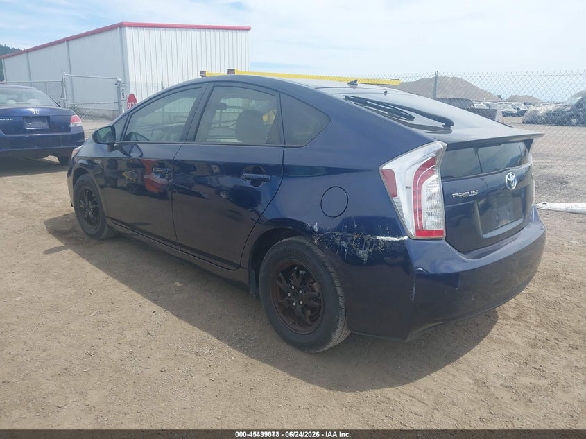 2012 Toyota Prius VIN JTDKN3DU1C1543901 IAAI salvage auction — RIGHT SIDE, Clear (Washington), sold $400 on 2026-07-21 (photo 3)