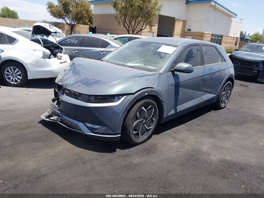 2022 Hyundai Ioniq 5 VIN KM8KMDAF4NU084374 IAAI salvage auction — RIGHT FRONT, Salvage Certificate (California), sold $5,800 on 2026-07-26 (photo 2)