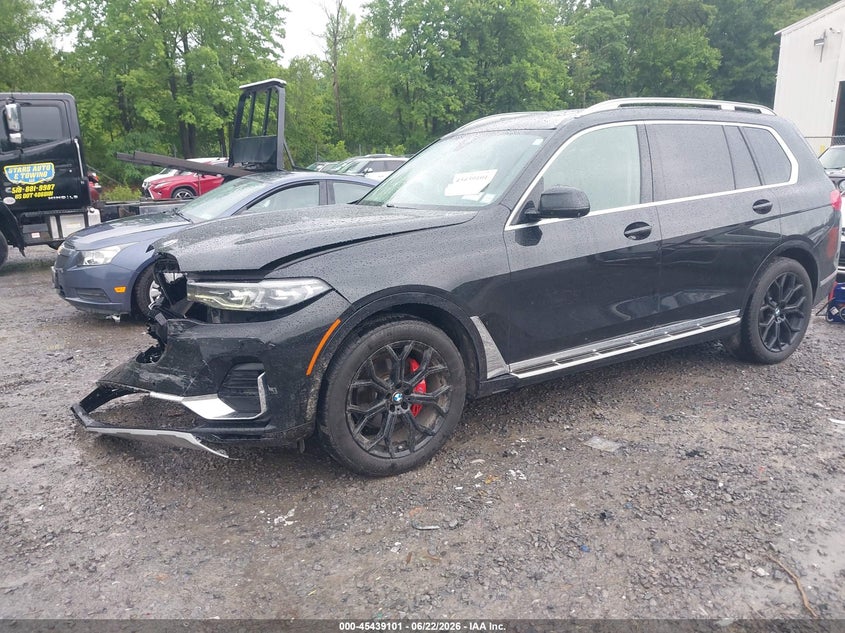 2021 BMW X7 VIN 5UXCW2C07M9F32352 IAAI salvage auction — FRONT END, Mv-907A (New York), sold $15,100 on 2026-07-28 (photo 2)