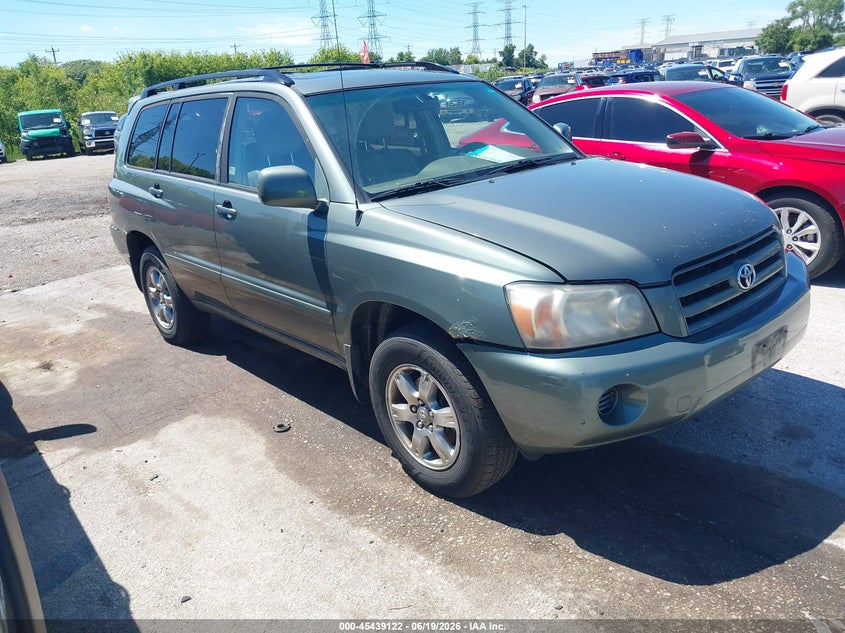 2005 Toyota Highlander VIN JTEEP21A150092565 IAAI salvage auction — NORMAL WEAR, Clear (Illinois), sold $875 on 2026-07-27 (photo 1)