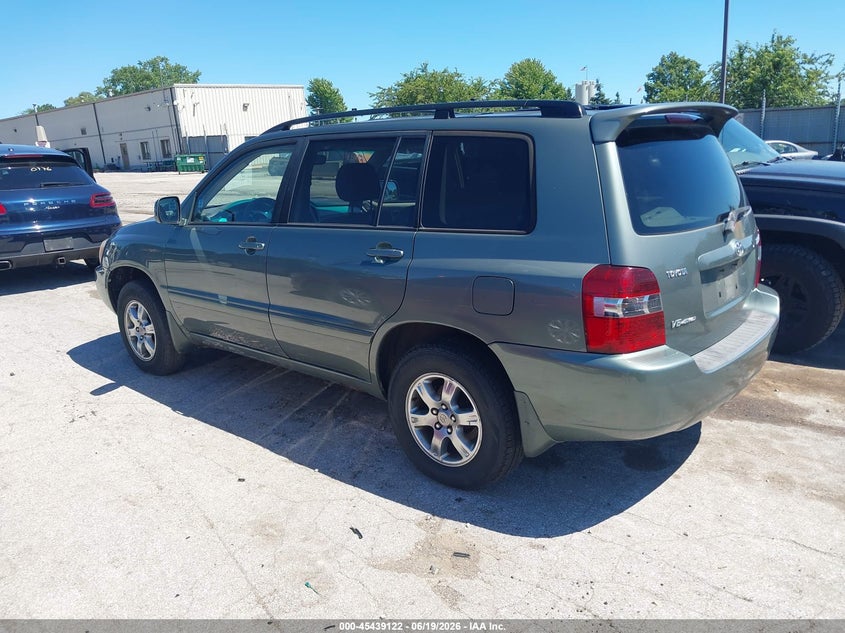 2005 Toyota Highlander VIN JTEEP21A150092565 IAAI salvage auction — NORMAL WEAR, Clear (Illinois), sold $875 on 2026-07-27 (photo 3)