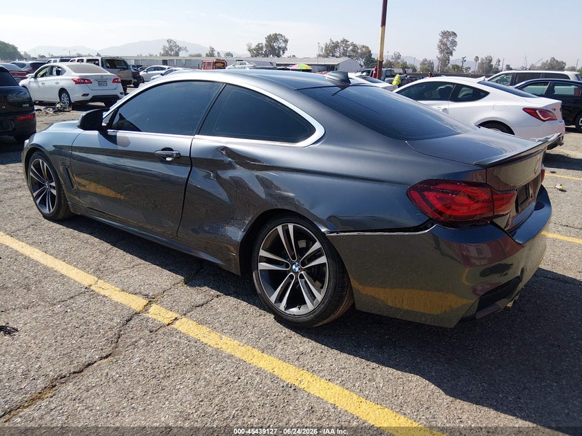 2020 BMW 4er VIN WBA4W3C05LFH25673 IAAI salvage auction — LEFT REAR, Salvage Title, sold $8,675 on 2026-08-17 (photo 3)