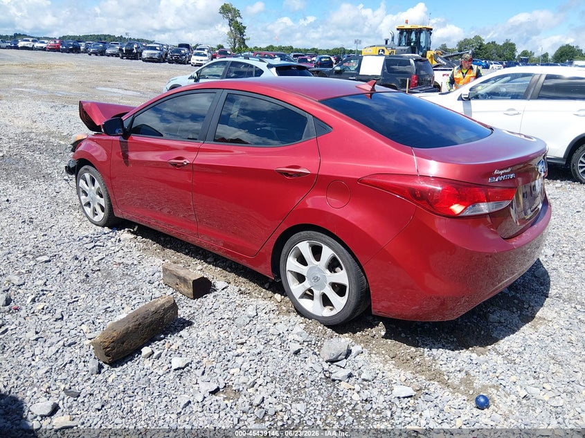 2013 Hyundai Elantra VIN KMHDH4AE5DU659813 IAAI salvage auction — FRONT END, Salvage Title, sold $350 on 2026-07-26 (photo 3)