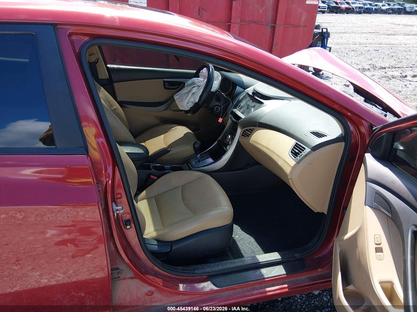 2013 Hyundai Elantra VIN KMHDH4AE5DU659813 IAAI salvage auction — FRONT END, Salvage Title, sold $350 on 2026-07-26 (photo 5)