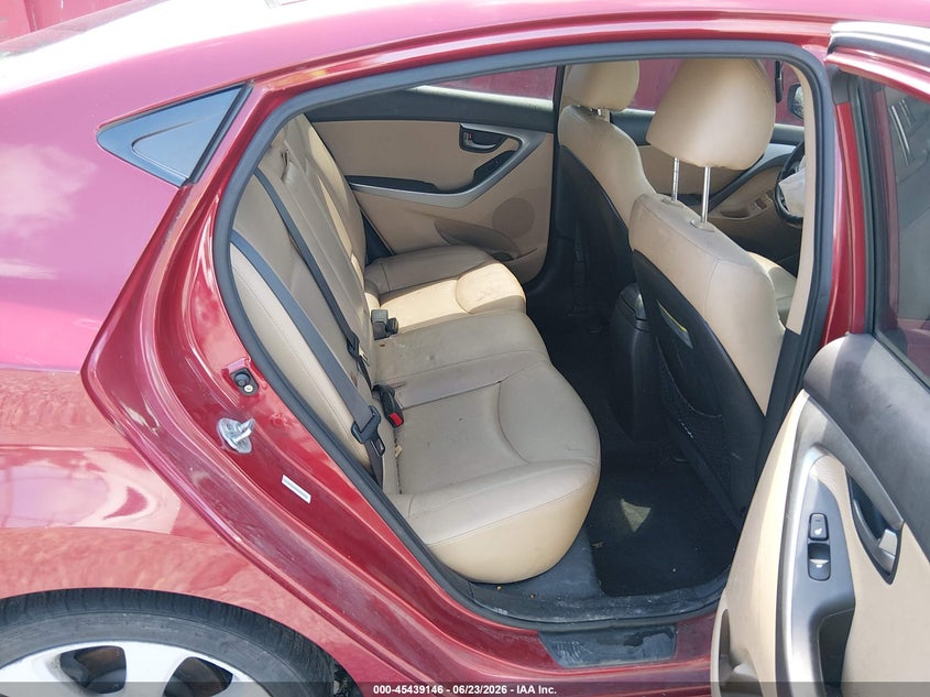 2013 Hyundai Elantra VIN KMHDH4AE5DU659813 IAAI salvage auction — FRONT END, Salvage Title, sold $350 on 2026-07-26 (photo 8)