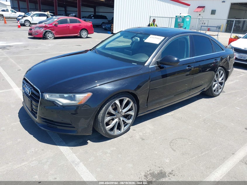2014 Audi A6 VIN WAUGFAFC0EN078516 IAAI salvage auction — LEFT SIDE, Salvage Title, sold $1,650 on 2026-07-28 (photo 2)