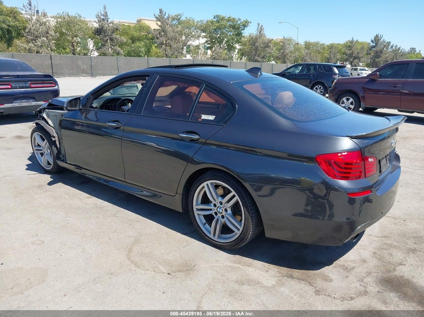 2015 BMW 5er VIN WBA5B1C5XFD920732 IAAI salvage auction — LEFT FRONT, Salvage (California), sold $1,800 on 2026-07-29 (photo 3)