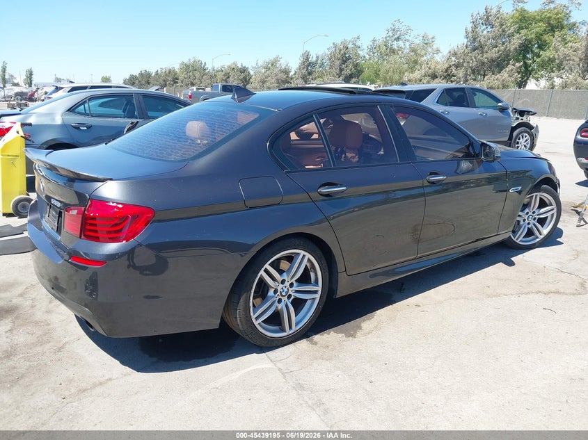 2015 BMW 5er VIN WBA5B1C5XFD920732 IAAI salvage auction — LEFT FRONT, Salvage (California), sold $1,800 on 2026-07-29 (photo 4)