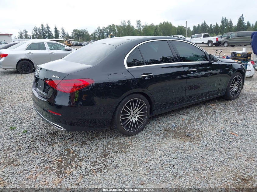 2023 Mercedes-benz C-klasse VIN W1KAF4HBXPR122330 IAAI salvage auction — FRONT END, Bill Of Sale (Washington), sold $18,300 on 2026-07-22 (photo 4)
