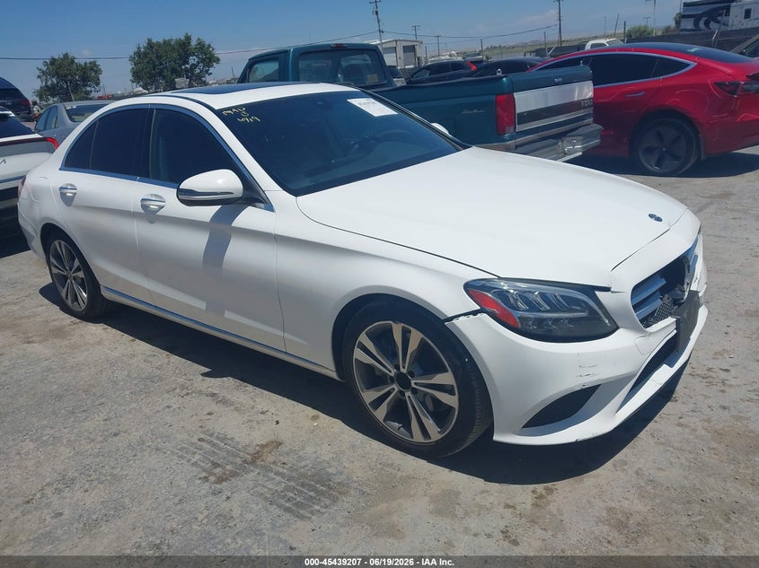2019 Mercedes-benz C-klasse VIN 55SWF8DB3KU296010 IAAI salvage auction — FRONT END, Salvage Title, sold $9,000 on 2026-08-01 (photo 1)