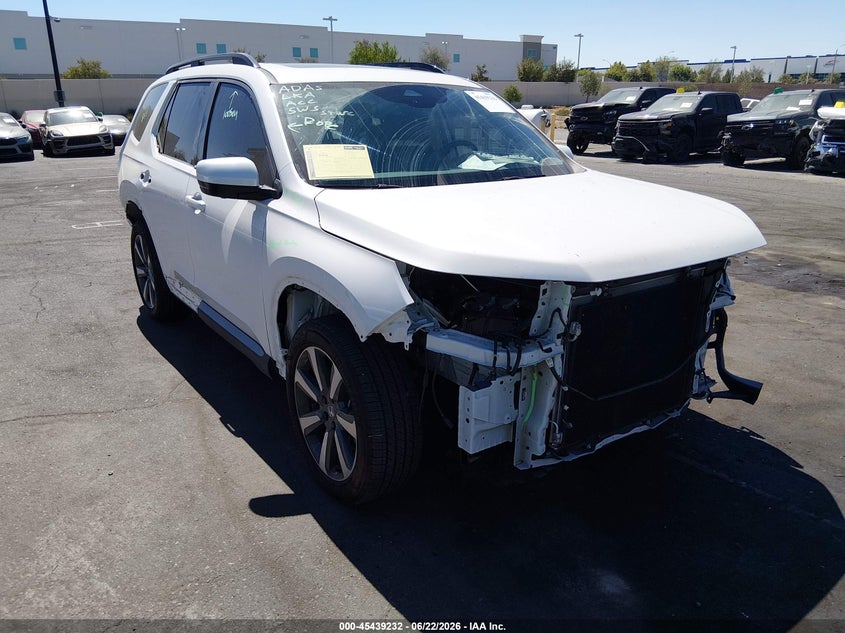 2025 Honda Pilot VIN 5FNYG1H89SB109897 IAAI salvage auction — REAR END, Wait Title, sold $17,050 on 2026-07-31 (photo 1)