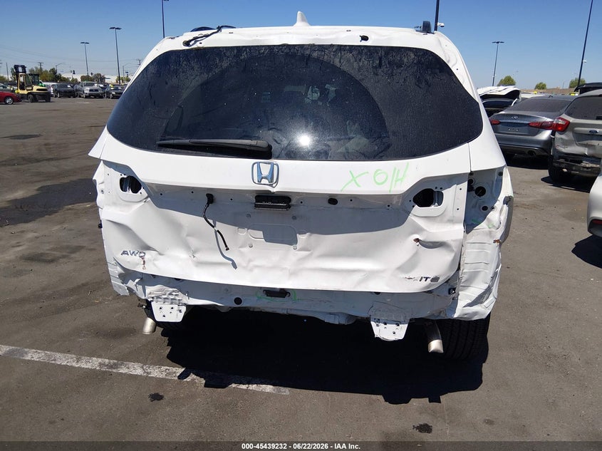 2025 Honda Pilot VIN 5FNYG1H89SB109897 IAAI salvage auction — REAR END, Wait Title, sold $17,050 on 2026-07-31 (photo 6)