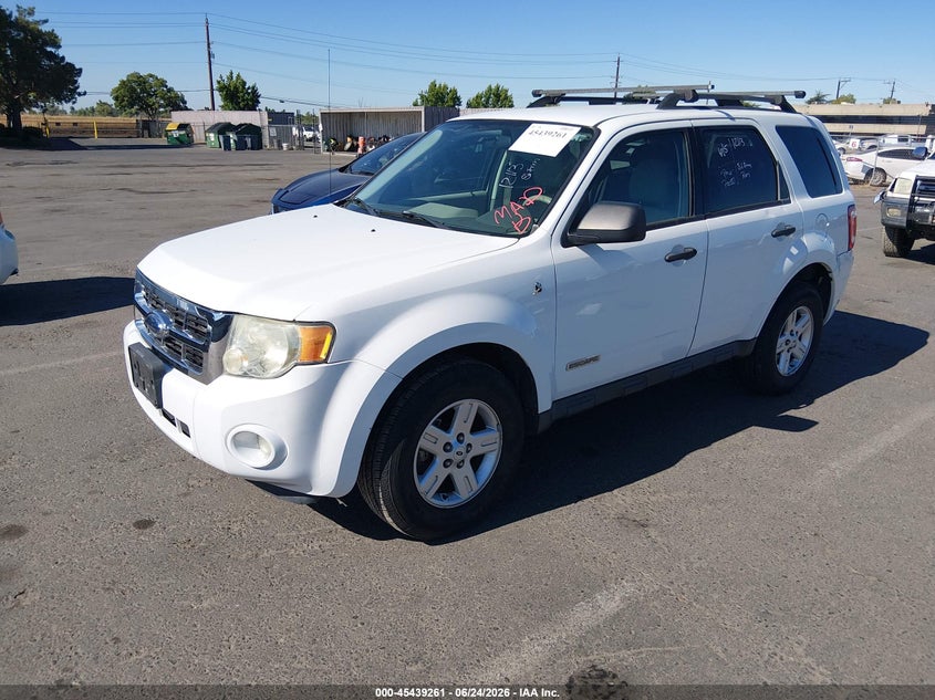 2008 Ford Escape hybrid VIN 1FMCU59H48KC32202 IAAI salvage auction — FRONT END, Salvage (California), sold $425 on 2026-07-08 (photo 2)