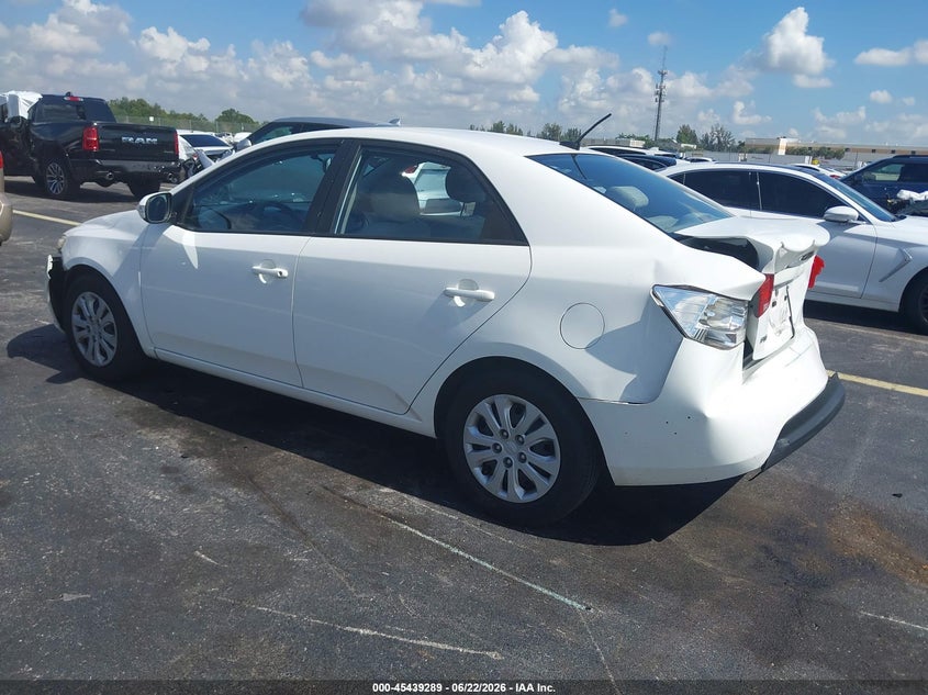 2010 Kia Forte VIN KNAFU4A22A5179438 IAAI salvage auction — FRONT & REAR, Rebuildable (Florida), sold $375 on 2026-07-09 (photo 3)