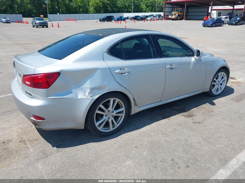 2006 Lexus Is 250 VIN JTHBK262262012301 IAAI salvage auction — FRONT & REAR, Salvage (Tennessee), sold $1,000 on 2026-07-14 (photo 4)