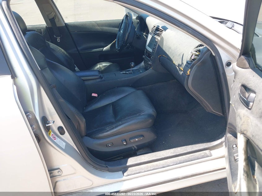 2006 Lexus Is 250 VIN JTHBK262262012301 IAAI salvage auction — FRONT & REAR, Salvage (Tennessee), sold $1,000 on 2026-07-14 (photo 5)