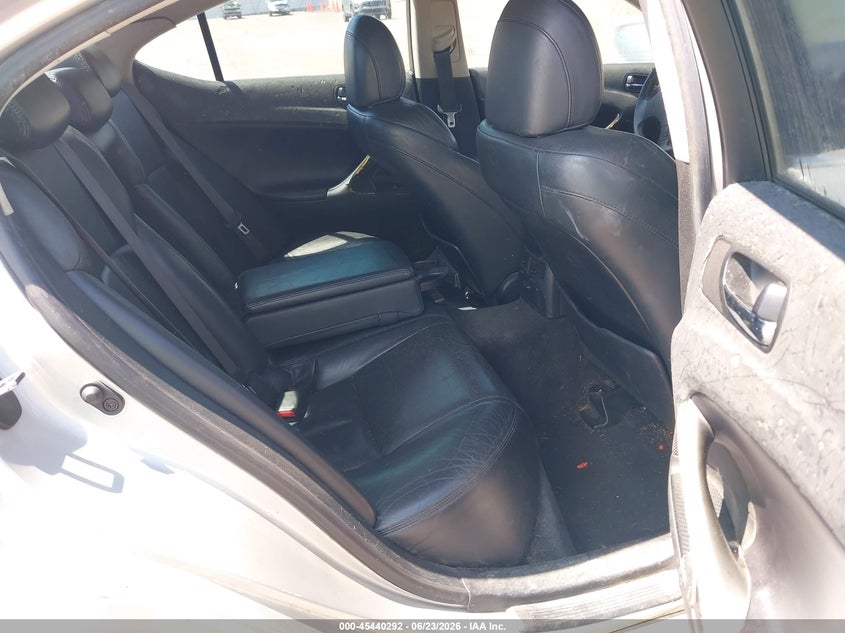 2006 Lexus Is 250 VIN JTHBK262262012301 IAAI salvage auction — FRONT & REAR, Salvage (Tennessee), sold $1,000 on 2026-07-14 (photo 8)