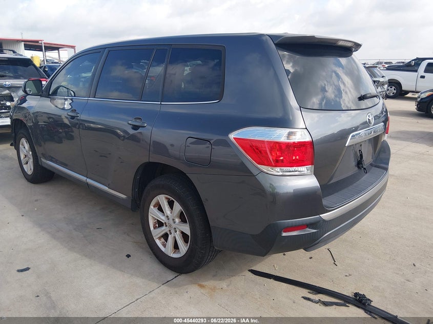 2012 Toyota Highlander VIN 5TDZK3EH3CS076122 IAAI salvage auction — RIGHT SIDE, Original (Texas), sold $3,850 on 2026-07-31 (photo 3)