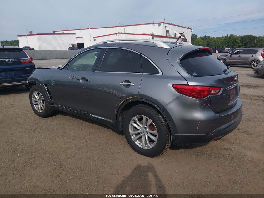 2016 Infiniti Qx70 VIN JN8CS1MW2GM750292 IAAI salvage auction — FRONT END, Salvage Title, sold $950 on 2026-07-29 (photo 3)