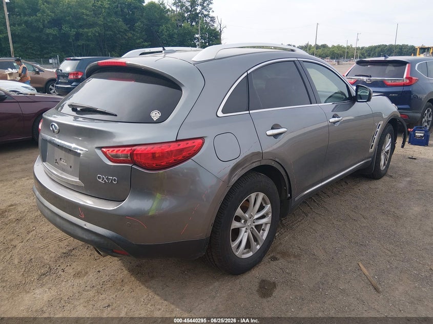 2016 Infiniti Qx70 VIN JN8CS1MW2GM750292 IAAI salvage auction — FRONT END, Salvage Title, sold $950 on 2026-07-29 (photo 4)