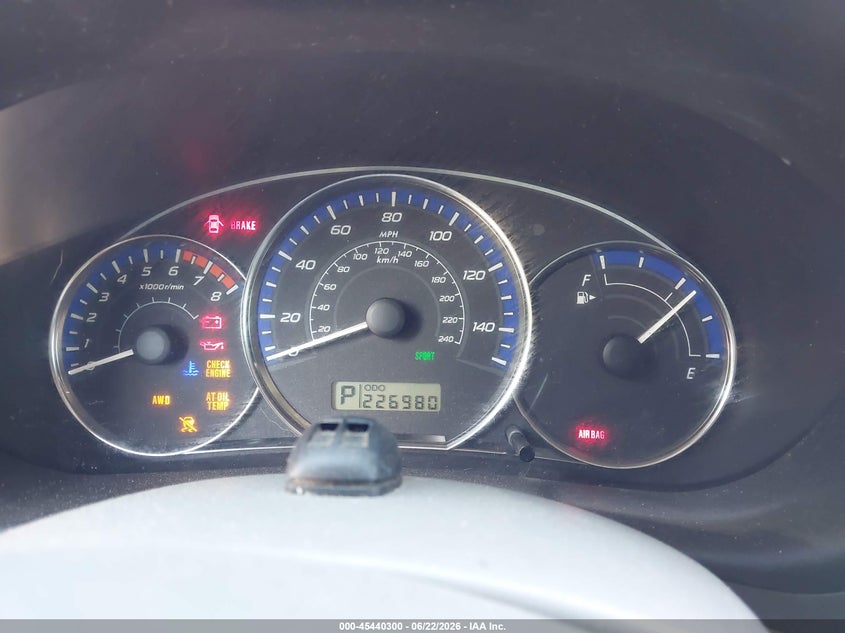 2010 Subaru Forester VIN JF2SH6CC5AH906367 IAAI salvage auction — FRONT END, Salvage (North Carolina), sold $475 on 2026-07-09 (photo 7)