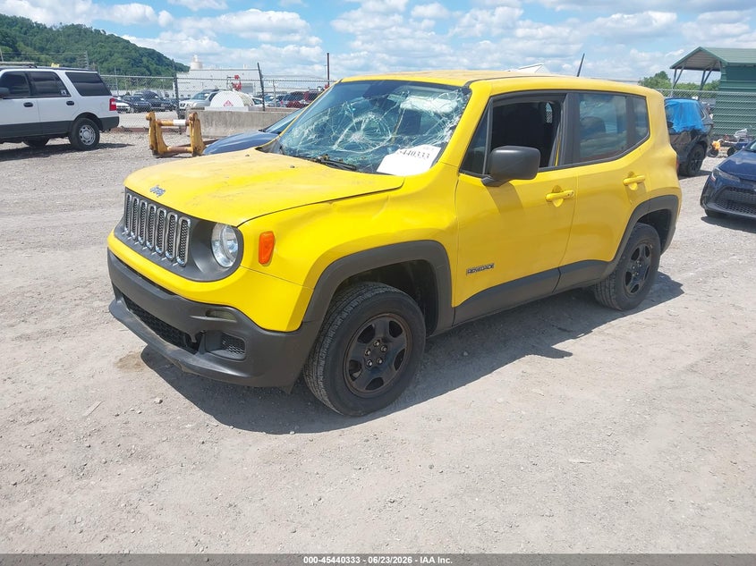 2017 Jeep Renegade VIN ZACCJBAB4HPF89064 IAAI salvage auction — FRONT END, Salvage (Pennsylvania), sold $1,050 on 2026-07-21 (photo 2)