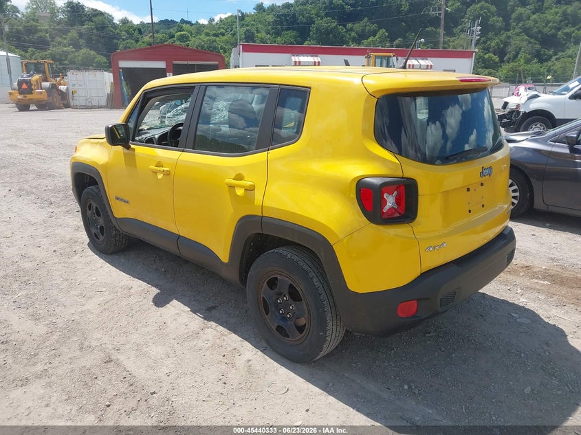 2017 Jeep Renegade VIN ZACCJBAB4HPF89064 IAAI salvage auction — FRONT END, Salvage (Pennsylvania), sold $1,050 on 2026-07-21 (photo 3)