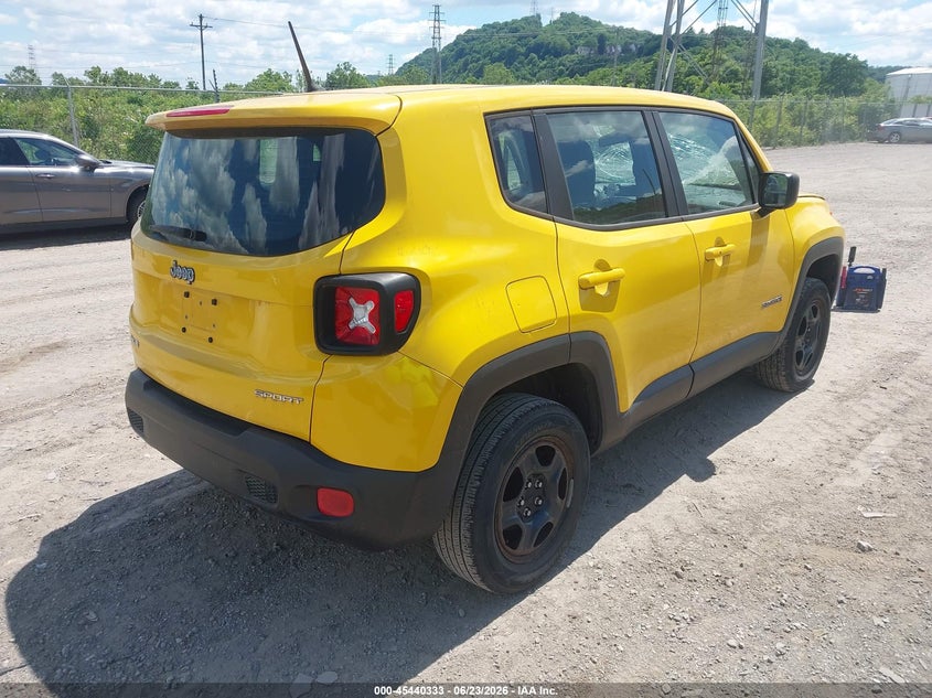 2017 Jeep Renegade VIN ZACCJBAB4HPF89064 IAAI salvage auction — FRONT END, Salvage (Pennsylvania), sold $1,050 on 2026-07-21 (photo 4)